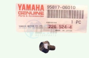 Product image: Yamaha - 958170601000 - BOLT, FLANGE 