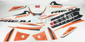 Product image: Rieju - 0/000.390.5142 - STICKERS SET MRT ORANGE 2015 