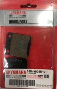 Product image: Yamaha - 3GDW00450100 - BRAKE PAD KIT 