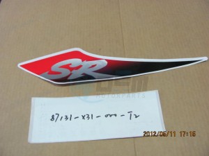 Product image: Sym - 87131-X31-000-T2 - R. SIDE COVER STRIPE 