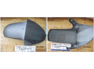 Product image: Sym - 61100-AWU-000-AE - FR FENDER (GY-7450U) 