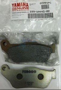 Product image: Yamaha - 1B9W00450000 - BRAKE PAD KIT 