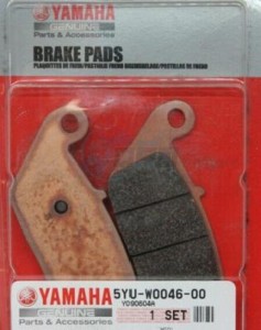 Product image: Yamaha - 5YUW00460000 - BRAKE PAD KIT 2 