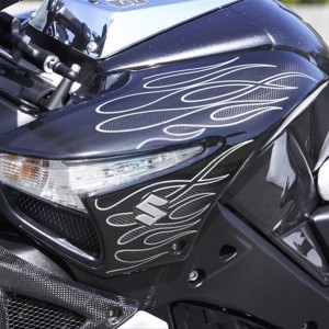 Product image: Suzuki - 990D0-23H06-PAD - TANK COVER DECOR FLAMES 