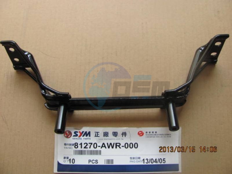 Product image: Sym - 8126A-LWA-000-KA - LUGGAGE BOX ASSY. BK-001U  0