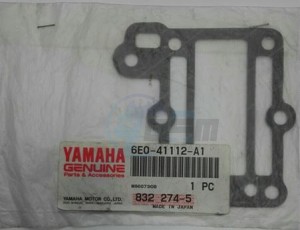 Product image: Yamaha - 6E041112A100 - GASKET,INNER COVER EXHAUST 