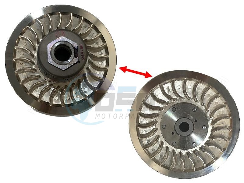 Product image: Sym - 23010-TLB-000 - DRIVEN PULLEY ASSY.  0