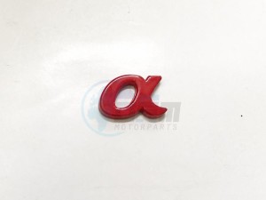 Product image: Sym - 87128-LM7-000 - BODY COVER EMBLEM (ALPHA) (R-200CA) 