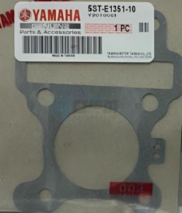 Product image: Yamaha - 5STE13511000 - GASKET, CYLINDER 