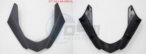 Product image: Sym - 67110-L4A-000-IL - WIND SCREEN GARNISH ( GY-7450U) 