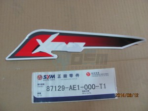 Product image: Sym - 87129-AE1-000-T1 - R.BODY COVER STRIPE B 