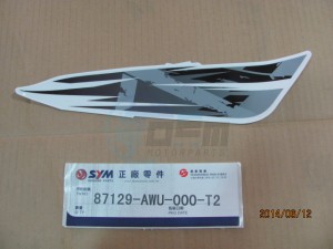 Product image: Sym - 87129-AWU-000-T2 - R.BODY COVER STRIPE B 