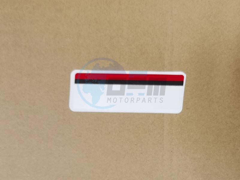 Product image: Sym - 87123-AYV-000-T2 - R.FR.SPOILER STRIPE(RED/BLACK)  0