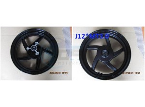 Product image: Sym - 44601-AAA-000-K - FR. WHEEL RIM COMP (BLACK) 