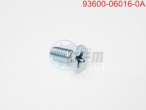 Product image: Sym - 93600-06016-0A - SCREW FLAT 6X16 