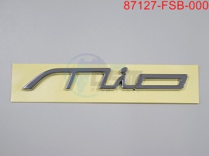 Product image: Sym - 87127-FSB-000 - R. MIO EMBLEM 