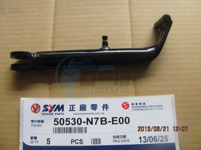 Product image: Sym - 50530-N7B-E00 - SIDE STAND BAR ASSY.  0