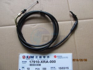 Product image: Sym - 17910-XRA-000 - THROTTLE CABLE 