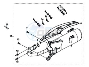 Product image: Sym - 18000-X8A-000 - EXH MUFFLER 