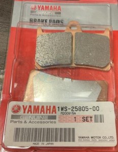 Product image: Yamaha - 1WS258050000 - BRAKE PAD KIT 