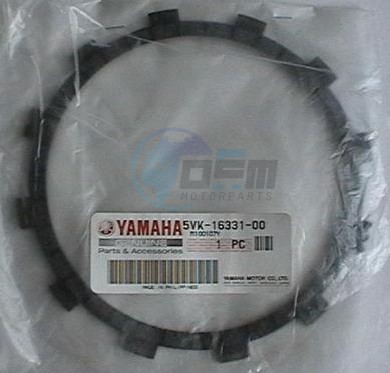 Product image: Yamaha - 5VK163310000 - PLATE, FRICTION 2  0