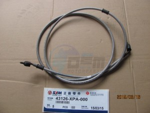 Product image: Sym - 43126-XPA-000 - RR. BRAKE HOSE COMP 