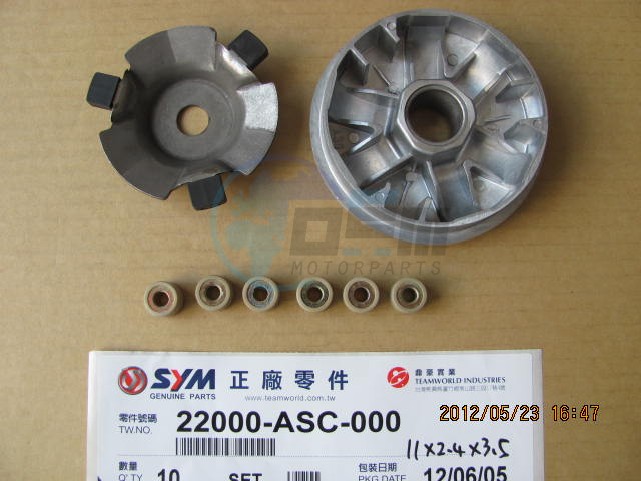 Product image: Sym - 22000-ASC-000 - MOVABLE DRIVE FACE ASSY.  0