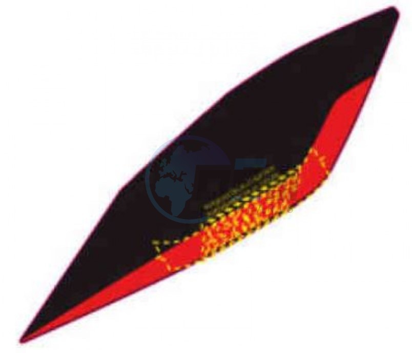 Product image: Gilera - 2H000007 - Left tail fairing number plate decal  0