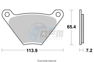 Product image: Vesrah - VD915 - Brake Pad Vesrah Organic      VD915 