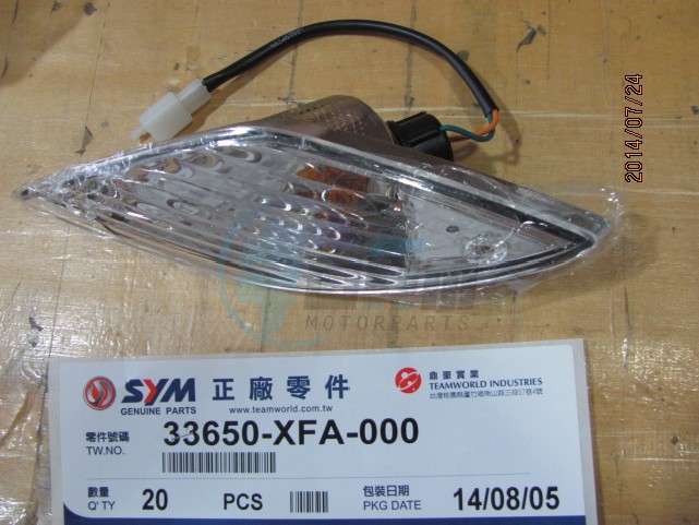 Product image: Sym - 33650-XFA-000 - KNIPPERLICHT *LA* FIDDLE 3  0