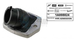 Product image: Piaggio - 1A008824 - UNION PIPE 