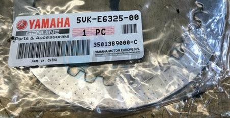 Product image: Yamaha - 5VKE63250000 - PLATE, CLUTCH 2  0