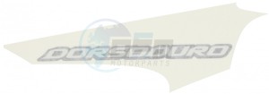 Product image: Aprilia - 860727 - LH REAR FAIRING DECAL "DORSODURO" 