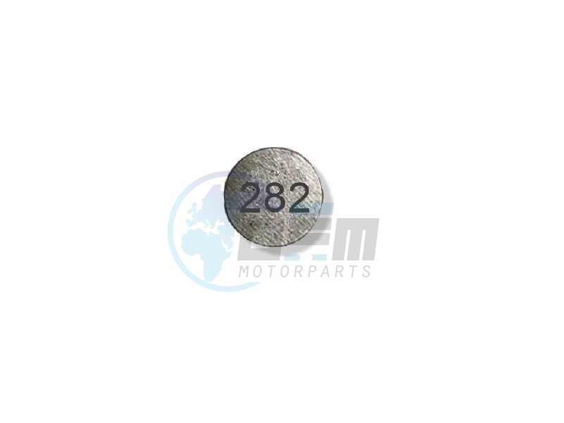 Product image: Sym - 14732-TL1-000-282 - TAPPET SHIM (T: 2.82 MM)  0