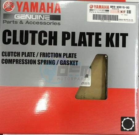 Product image: Yamaha - BR9W001G0000 - CLUTCH PLATE KIT  0