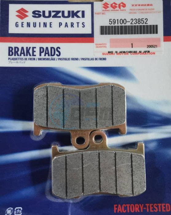 Product image: Suzuki - 59100-23852 - Pad set  0