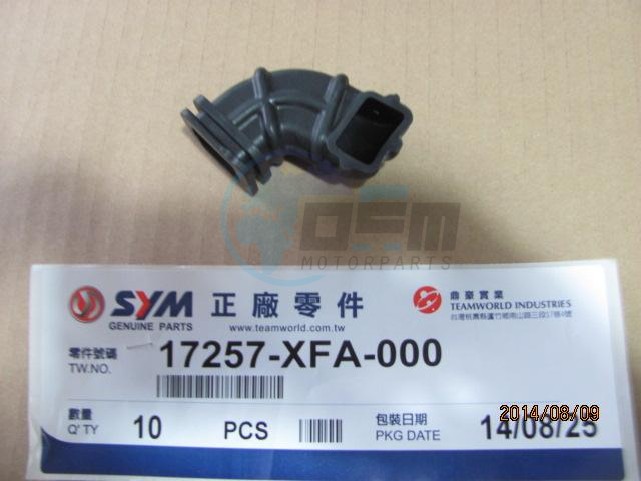 Product image: Sym - 17257-XFA-000 - AIR/C DUCT  1