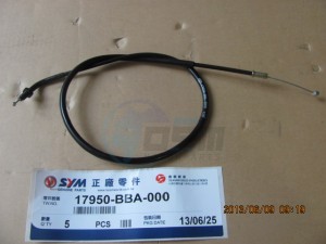 Product image: Sym - 17950-BBA-000 - CHOKE CABLE 