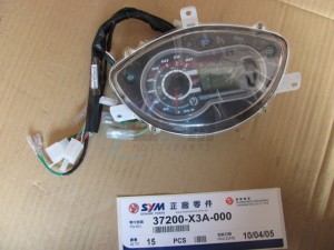 Product image: Sym - 37200-X3A-000 - SPEEDMETER ASSY 