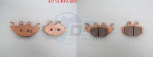 Product image: Sym - 4311A-RFA-000 - BRAKE SHOE COMP 