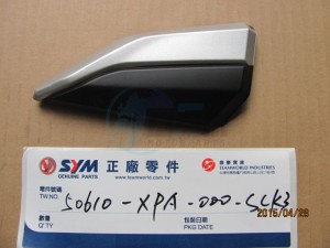 Product image: Sym - 50610-XPA-000-SCK3 - R. PILLION STEP COVER(S-882U/BK-09TUG) 