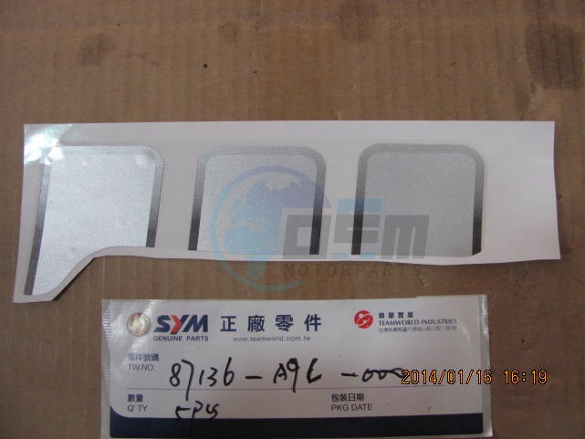 Product image: Sym - 87136-A9L-000 - L. SIDE COVER STRIPE  0