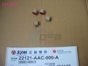 Product image: Sym - 22121-A7R-000-A - WEIGHT ROLLER SET 11GR 