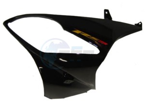 Product image: Rieju - 0/000.570.7046 - FAIRING BLACK LEFT LIGHT 