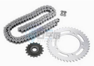 Product image: Suzuki - 27000-20821 - DRIVE CHAIN KIT 16-43  GSX-R600/Z L1-L7  0