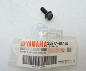 Product image: Yamaha - 958170601600 - BOLT, WITH WASHER  