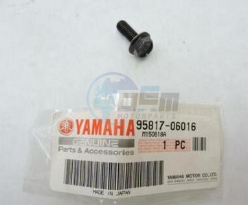 Product image: Yamaha - 958170601600 - BOLT, WITH WASHER   0