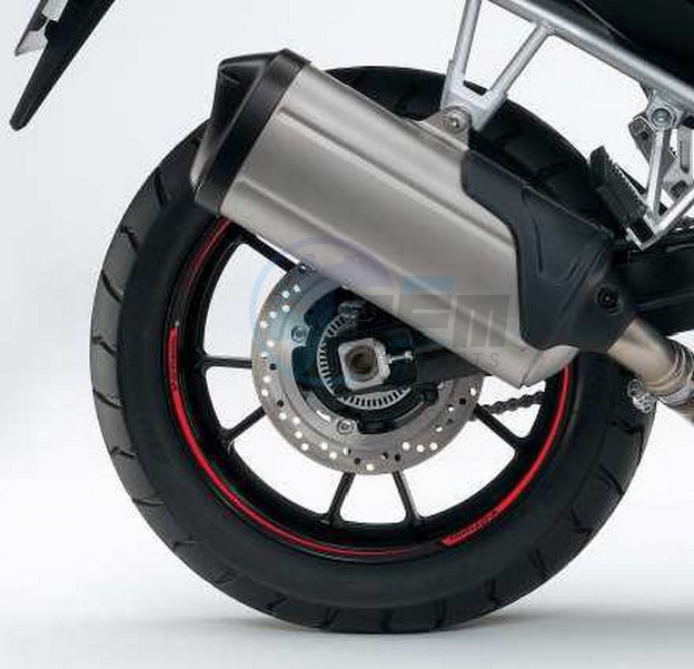 Product image: Suzuki - 990D0-31JR6-PAD - Hinterradabdeckung rot V-Strom  0