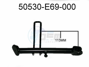 Product image: Sym - 50530-E69-000 - SIDE STAND BAR COMP 