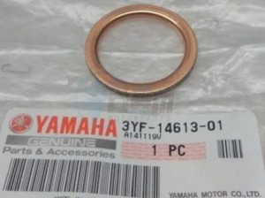 Product image: Yamaha - 3YF146130100 - GASKET, EXHAUST PIPE 